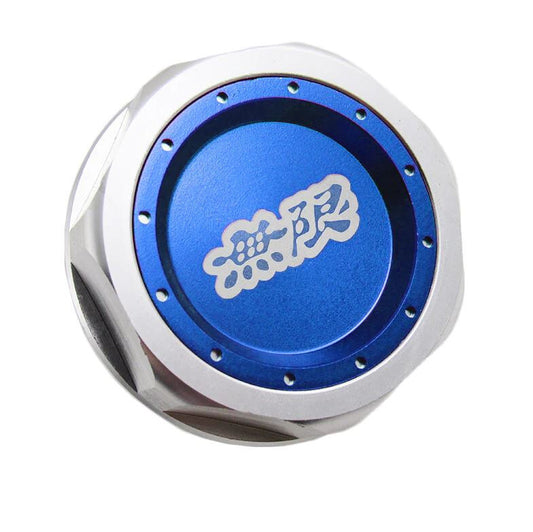 Blue engine oil filler cap for JDM Mugen engines, suitable for Honda for Civic Jazz CR-V for Acura