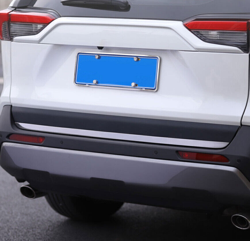 For 2019-2023 for Toyota RAV4 Chrome S.Steel Rear Door Trunk Lid Tailgate Strip Trim