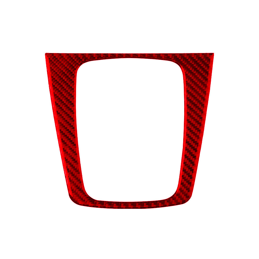 Carbon Fiber Central Control CD Trim Panel Stickers for Audi TT 8N 2001-2006 Red v