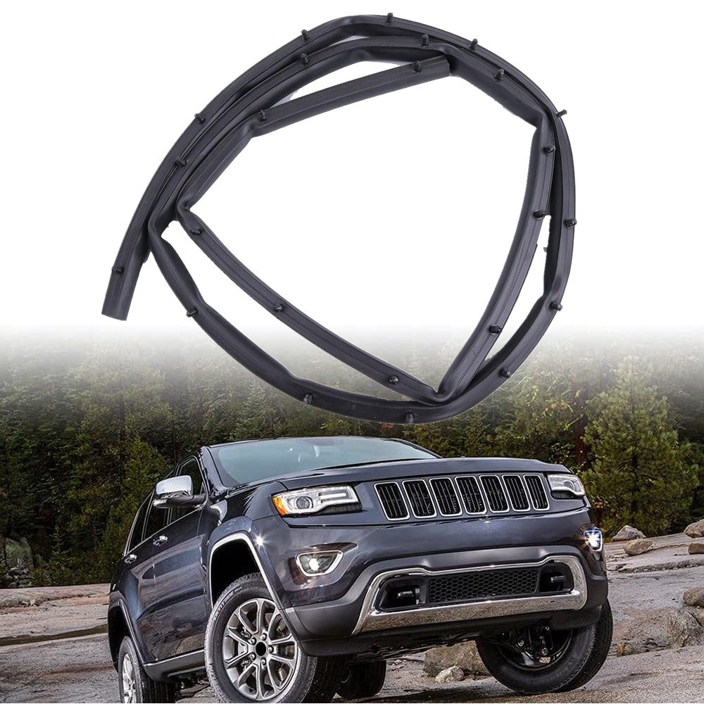 68070493AA Rubber Front Hood Seal Strip For 2011-2020 Grand Cherokee Replace