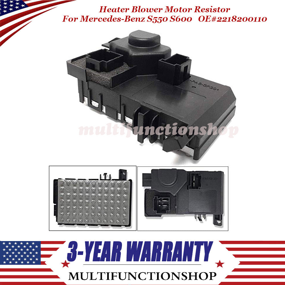 A/C Blower Motor Resistor 2007-2013 for Mercedes-Benz S550 S600 CL550 2218200110 Q