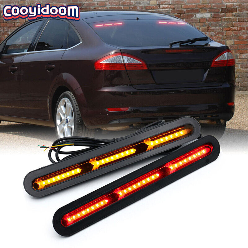 Automatic rear window LED light bar, brake, turn signal, taillight bar 12V