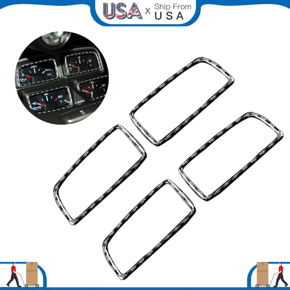 Carbon Fiber Oil Temperature Control Cover Trim for Chevrolet Camaro 2010-2015