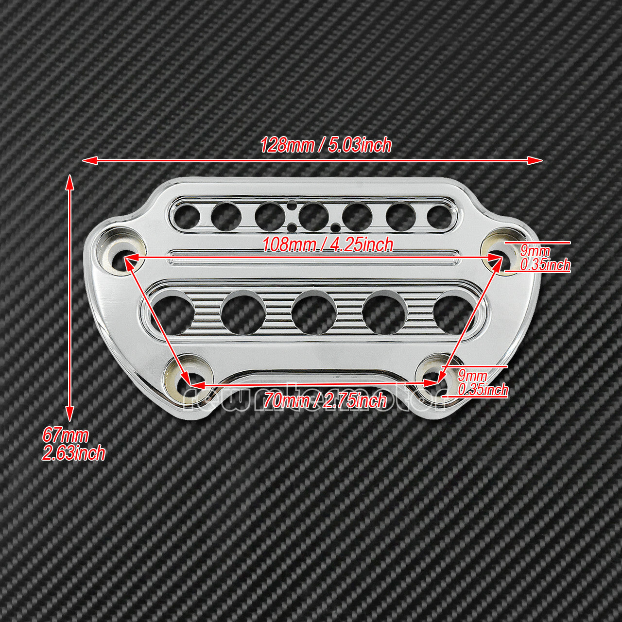 Chrome Front Indicator Handlebar Clamp Cover +Speedometer Bracket Fit for Harley Q