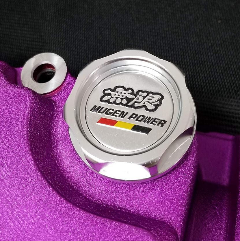 Suitable for Mugen engine oil filler radiator cap, silver, for Honda for Acura .