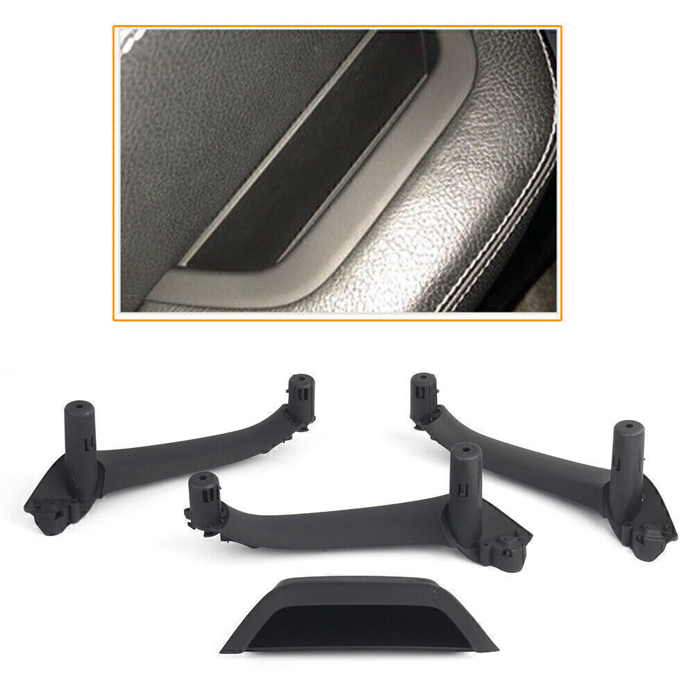 Front Left Interior Inner Handle Pull Trim Fits for BMW X3 F25 X4 Black 4PCS