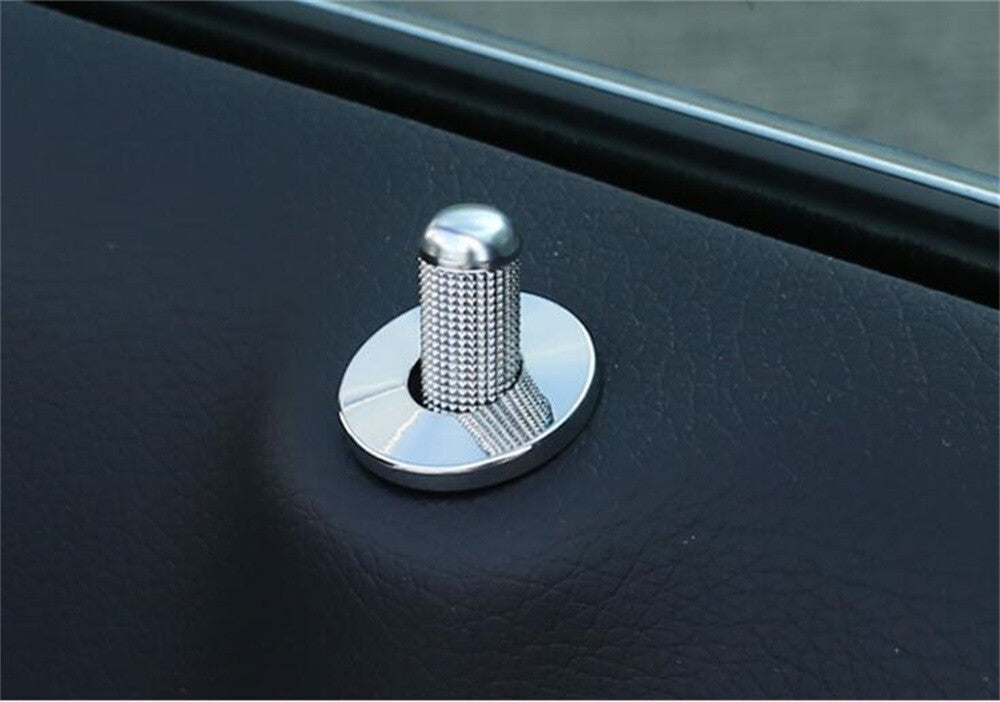 Alloy Chrome Door Lock Pin Knob Button Cover for Benz A B CLA GLA GLK Class X204