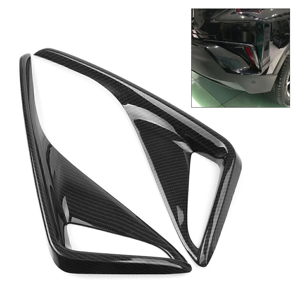 Rear Fog Lamp Frame Decorative Cover Trim Black Fit for Toyota C-HR 2016-2018 2017