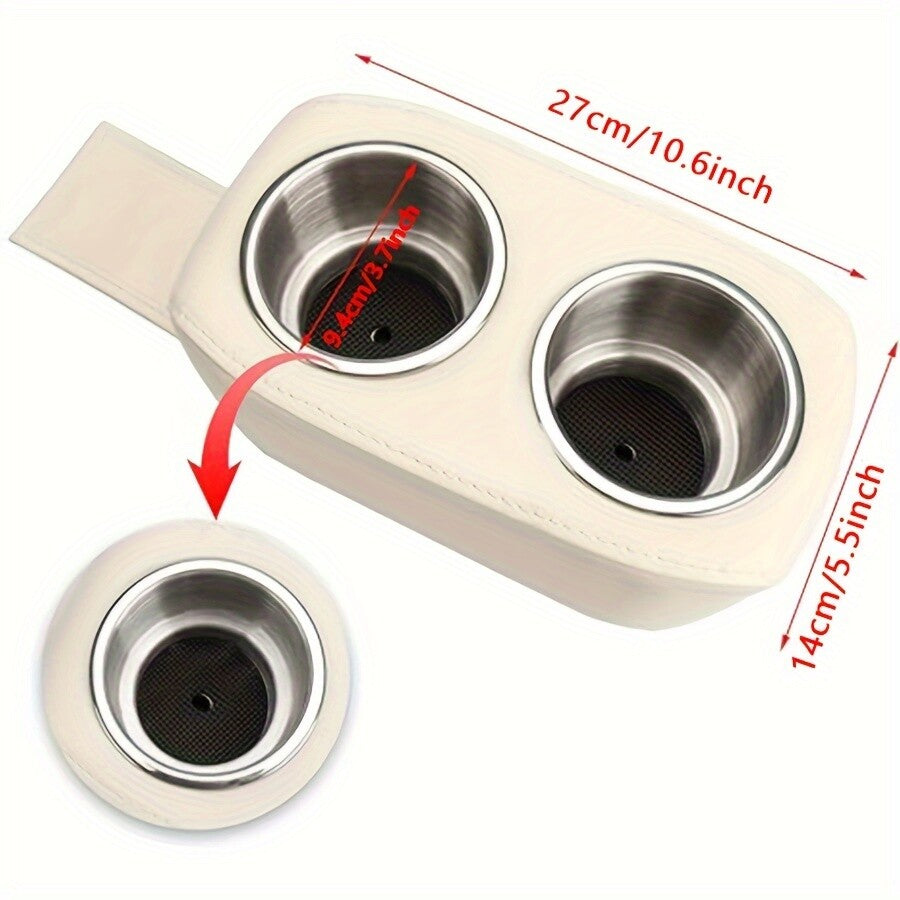 1-Piece Double Beverage Rack Bottle Rack Sofa Cup Rack Tray Suitable for RVs and Yachet Boats n