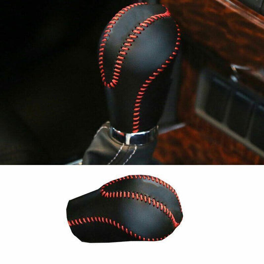 for Nissan Armada Patrol 17-20 Black Leather Inner Gear Shift Knob Cover Trim 1X