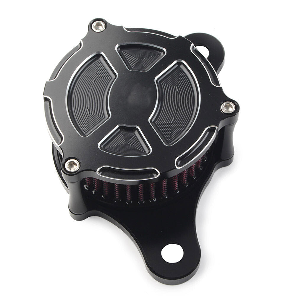 Black Air Cleaner Red Intake Filter Kit Fit for Harley Dyna Softail Road King US Q