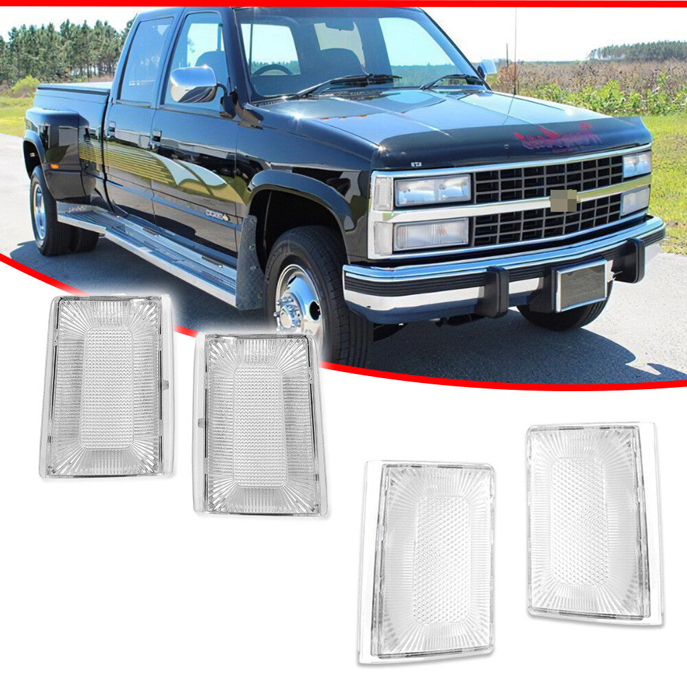Suitable for 1988-93 C K 1500 2500 3500 Suburban Blazer transparent parking corner signal lights- v