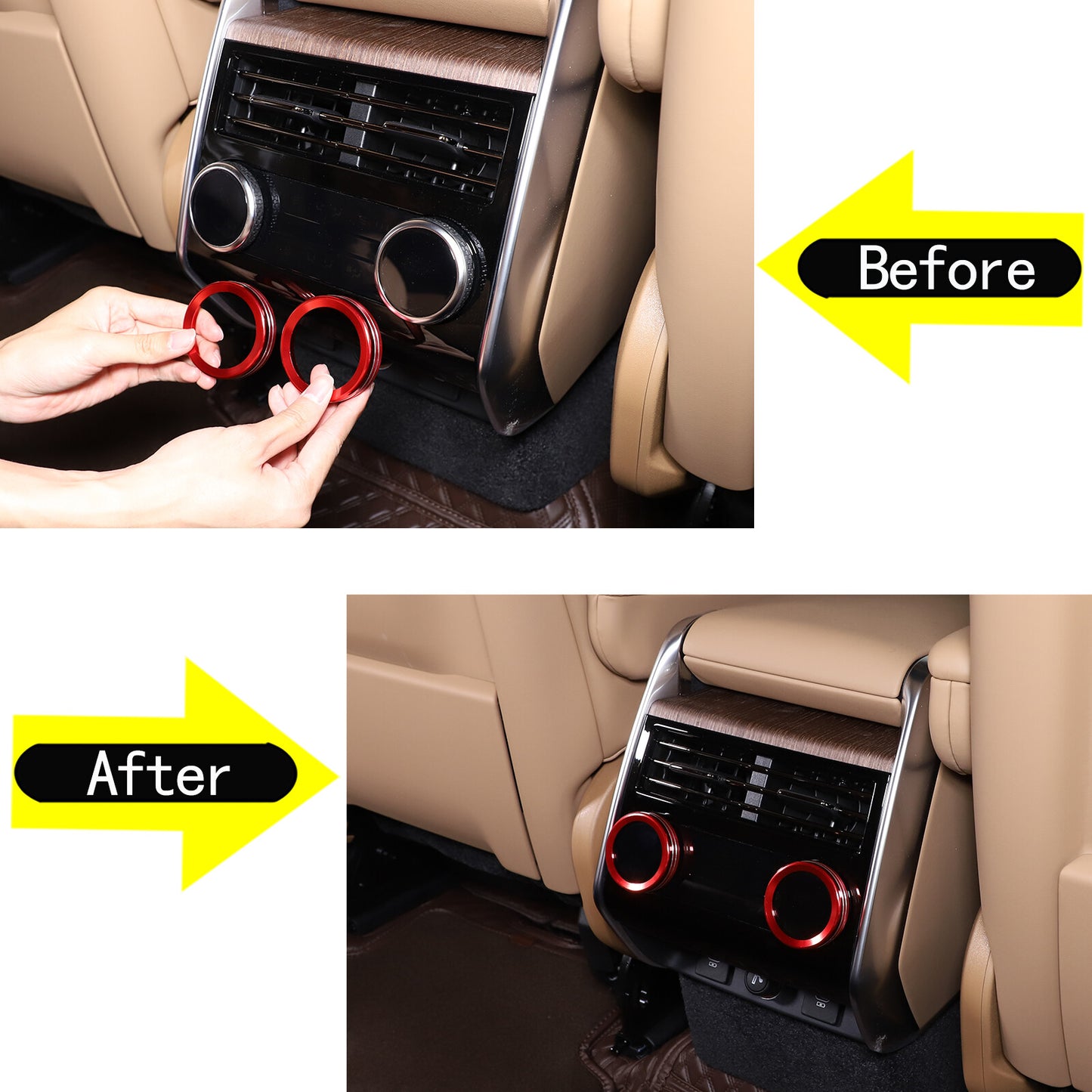 Chrome Inner Side Vent Socket Cover Trim Kit for Hummer H2 2003 - 2007- v