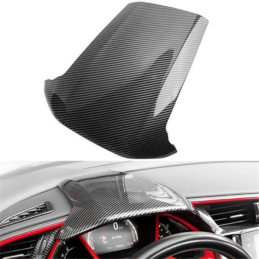 1x Carbon Fiber Look Dashboard Cover Trim for Honda for Civic 10th Gen 2016-2021 LHD Q
