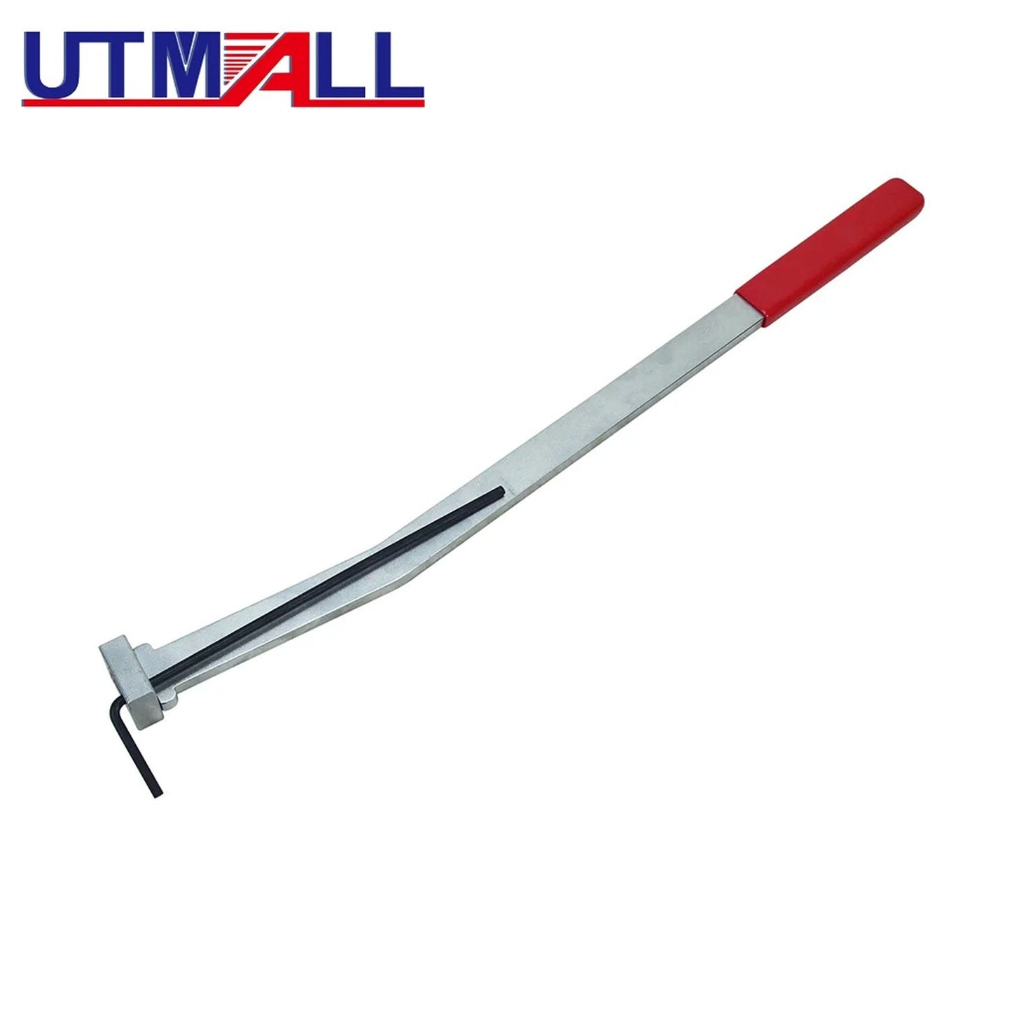Auxiliary belt tensioner wrench suitable for Ford , for Citron , and for Peugeot 1.4  1.6 diesel engines.