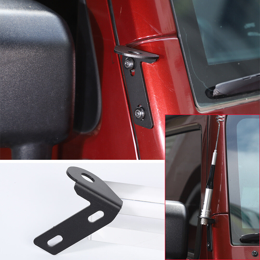Right Side A-pillar Corner Antenna Mounting Bracket for Jeep for Wrangler JK 2007-17