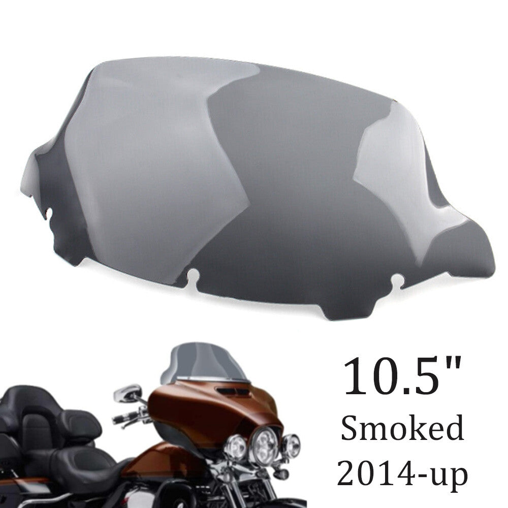 Smoke-proof windshield, 10.5-inch, suitable for Harley Touring Electra Street Glide 2014+- n