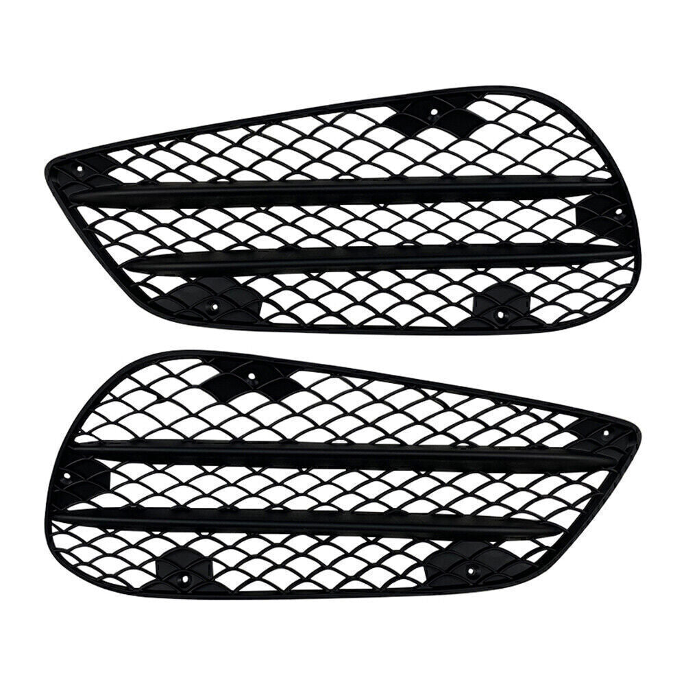 2PCS Front Bumper Grill Fog Lamp Grille for Mercedes Benz E Class W212 2013-2015