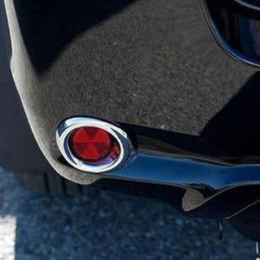 ABS Chrome Rear Fog Light Lamp Cover Trim for Toyota Highlander 2008-2010