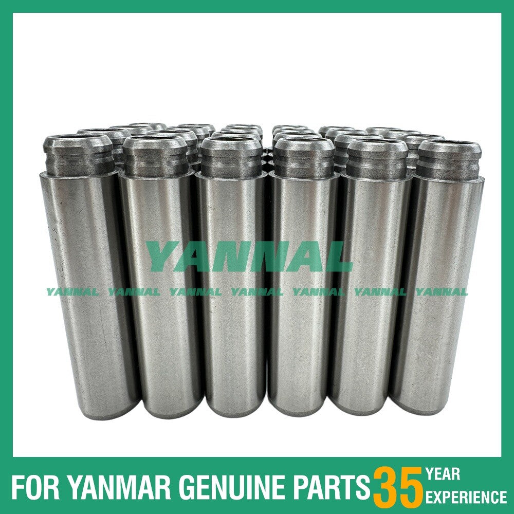 6D140 engine parts (24 pieces): valve guide rails
