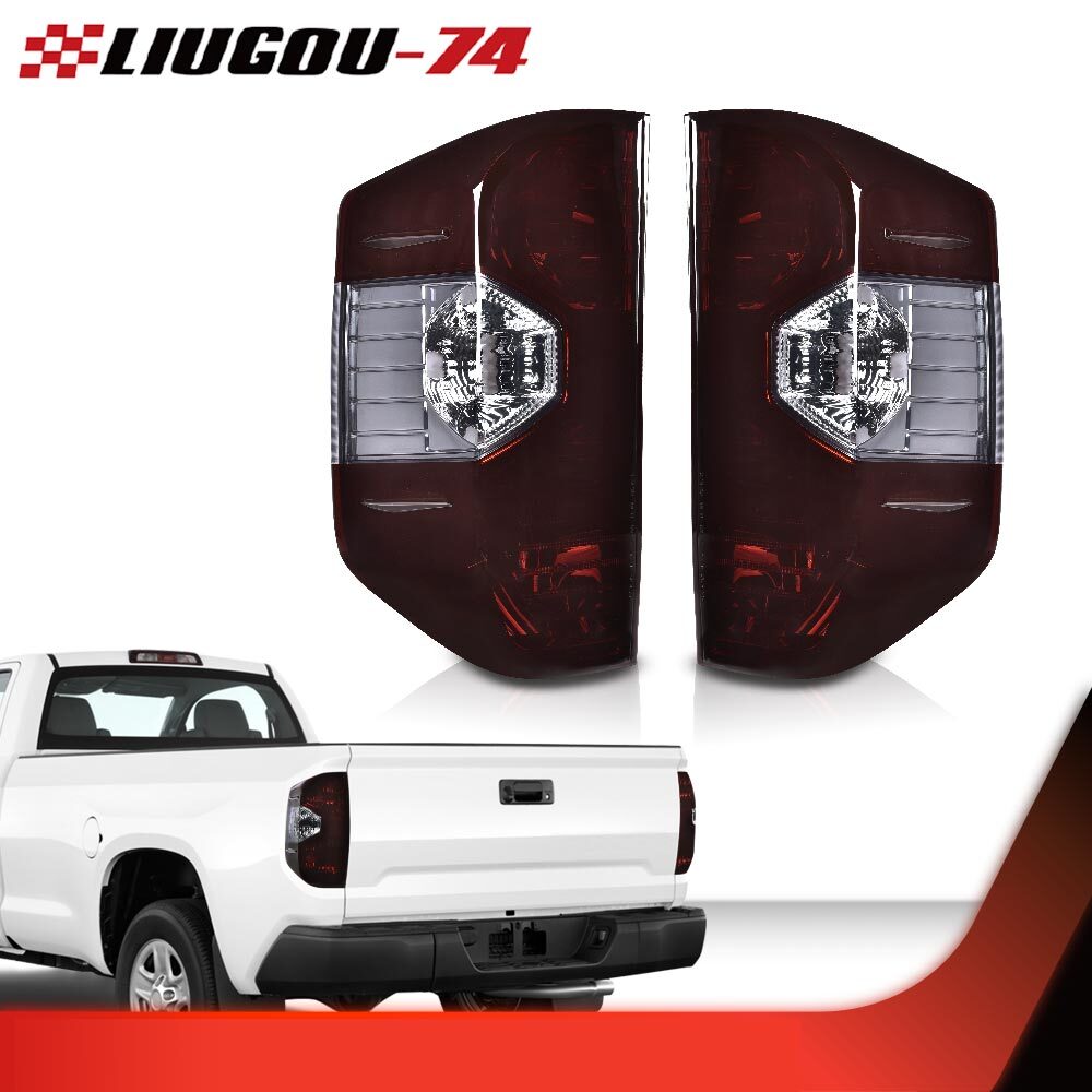 2 Pack Red Tail Lights Left and Right Fits 2014-2021 for Tundra Pickup Trucks - v