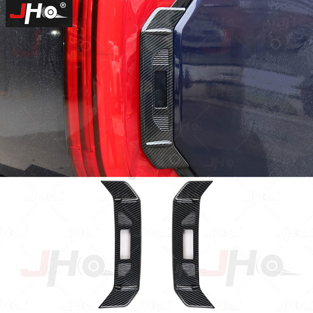 Carbon Fiber Car Rear Tail Light Side Lamp Cover Trim for Toyota Tundra 2022+