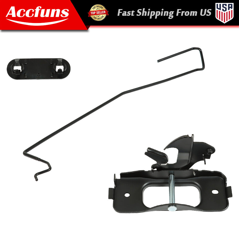 for Dodge for Ram 1500-3500 Range Hood Latch and Catch Forward, Pole and Safety Catch Kit - n
