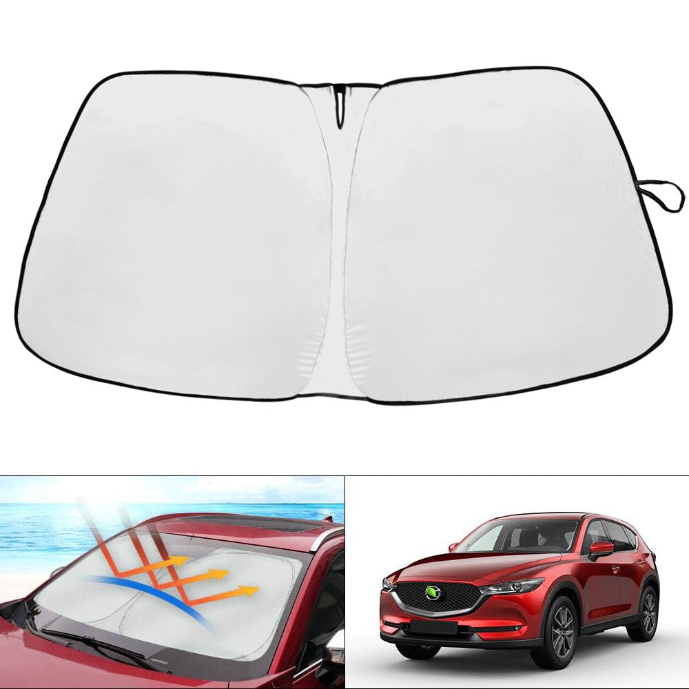 Custom-made foldable sunshade cover for 2017-2023 for Mazda CX-5 windshield. n