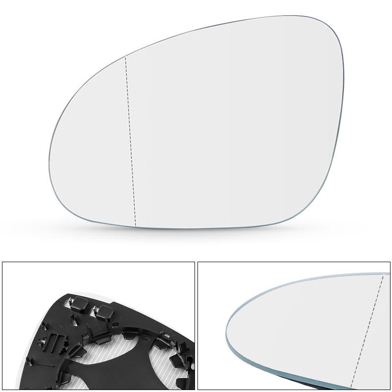 LEFT DRIVER Side for VW for GOLF MK5 2004-2008 Mirror glass with heated black plate