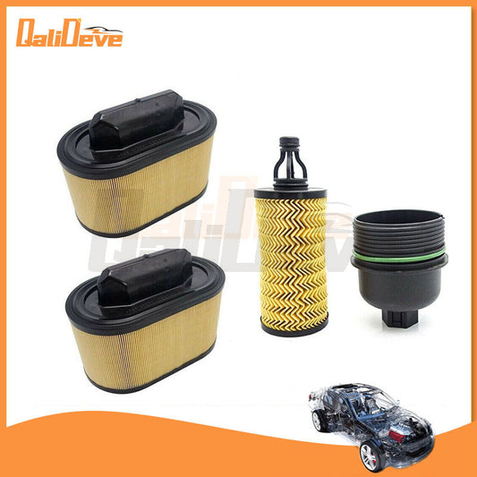 Air filter and oil filter with cap for Maserati Ghibli for Levante Quattroporte 3.0L - new