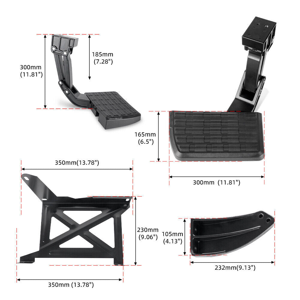 Rear Bumper Retractable Bed Step PT392-34140 For Tundra Pickup Truck 2014-2021