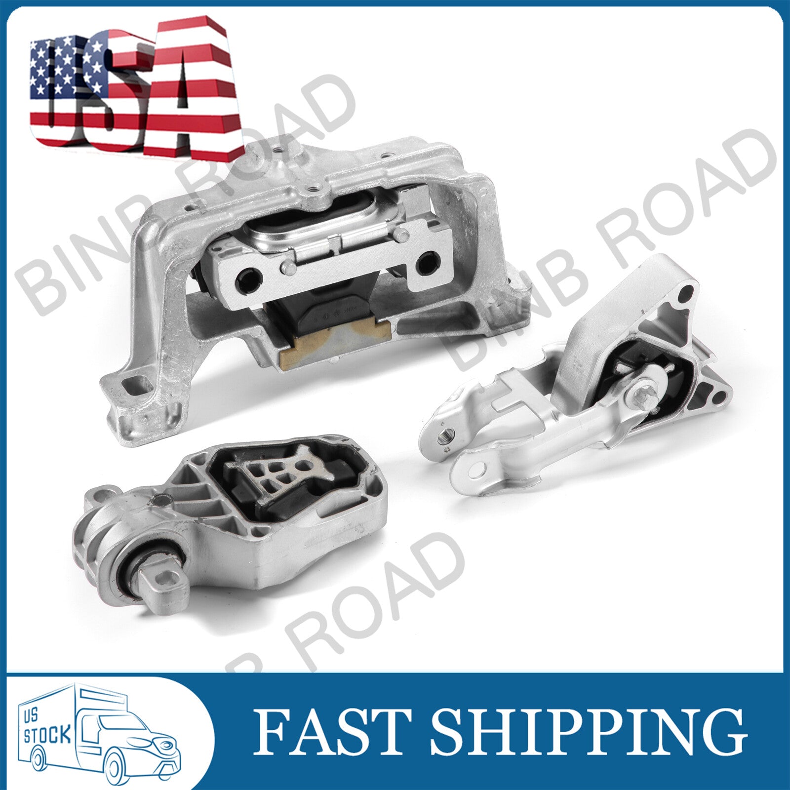 3Pcs Engine Motor Torque Strut Mount Fits for Mercedes-Benz CLA250 GLA250 GLA45 AMG Q