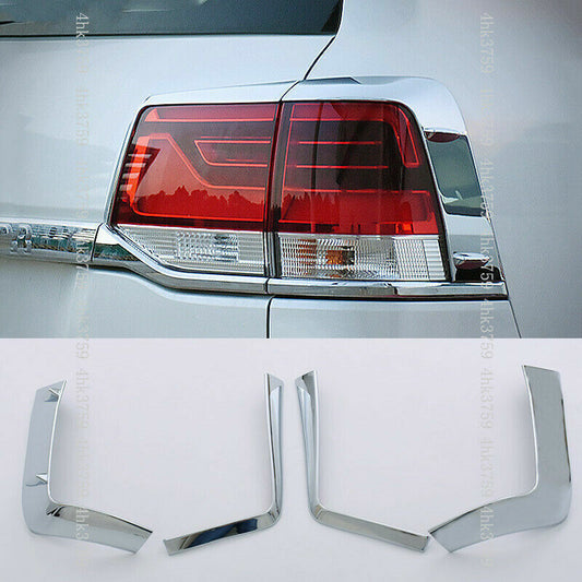 Chrome Rear Tail Light Lamp Molding Trim Cover for Toyota for Land Cruiser 2016-2021