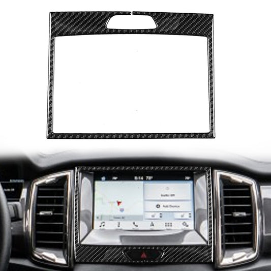 Carbon Fiber for Navigator GPS Panel Cover Trim  for ford  Ranger Sport 2015-2022 21