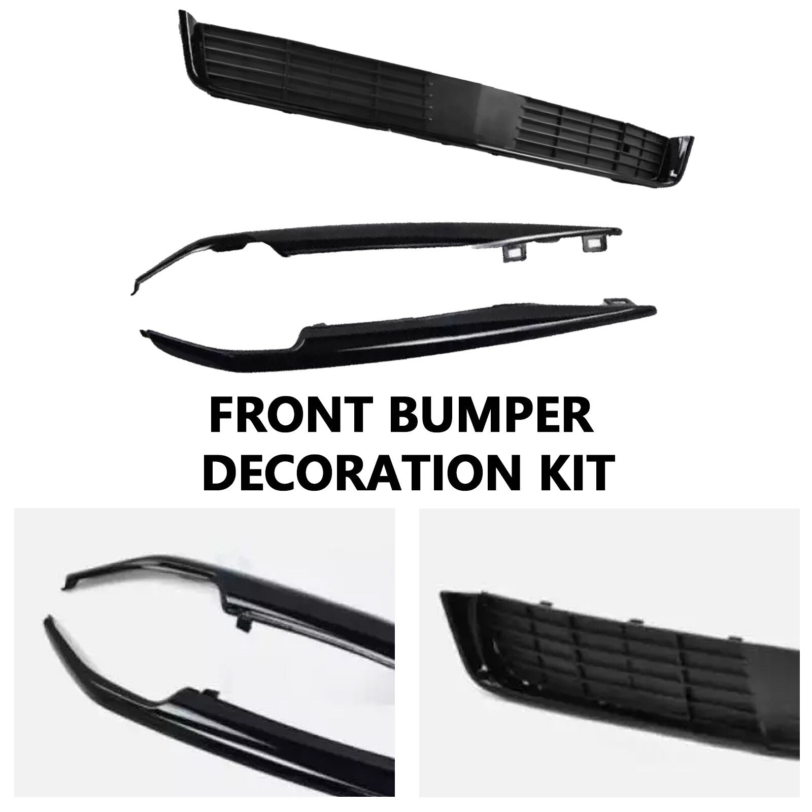 Front bumper trim package + lower grille for 2015-2020 for Cadillac for Escalade Platinum