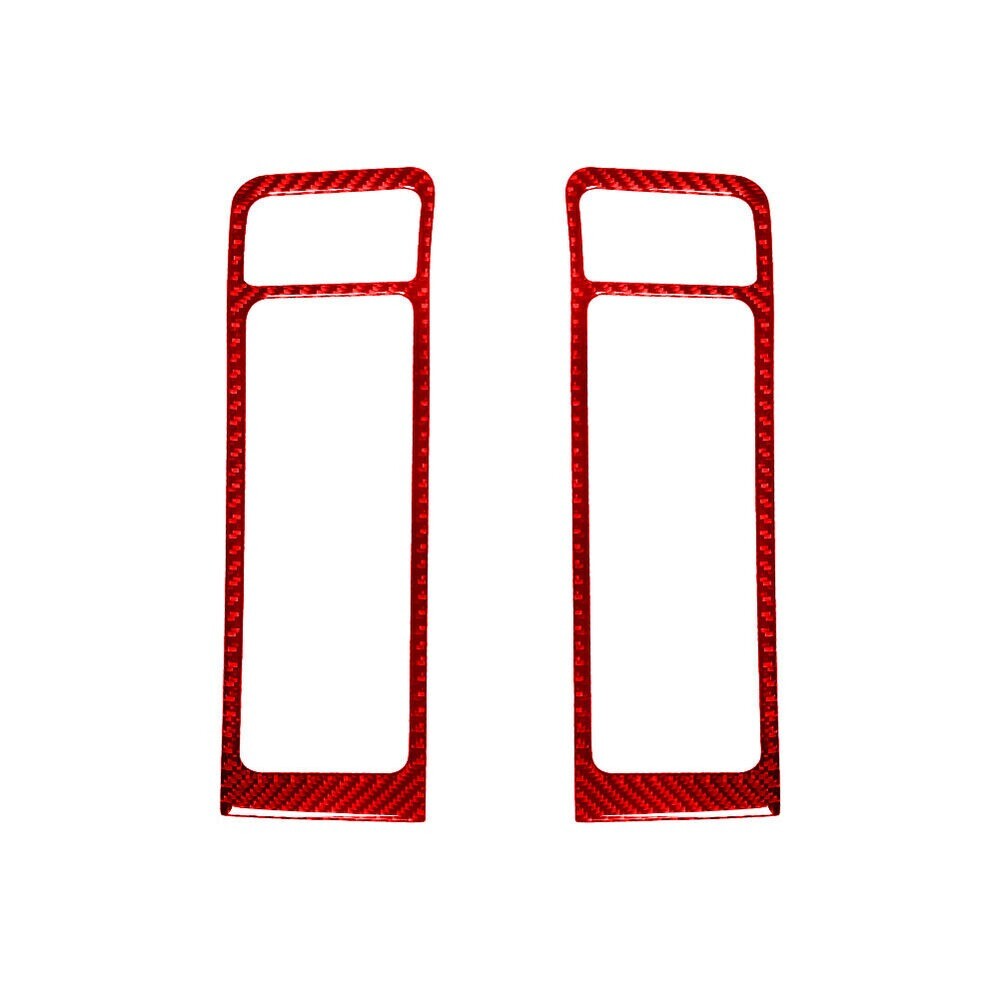 2Red Carbon Fiber Front Door Air Vent Cover Trim for Dodge for Ram 1500 13-2015 New n
