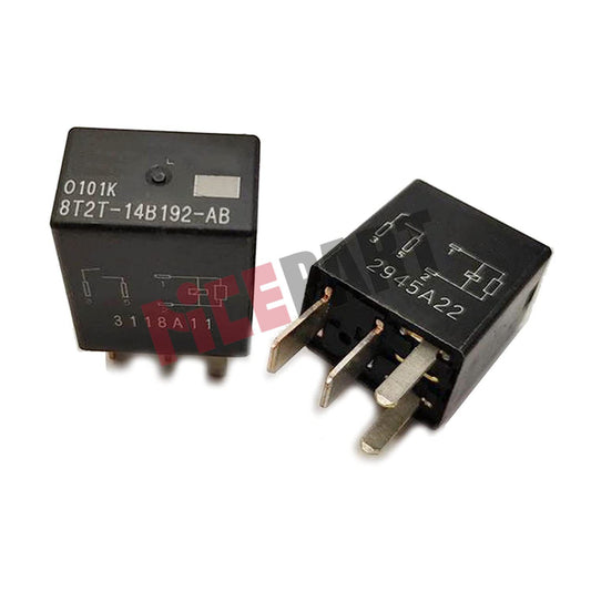 4-pack 8T2T-14B192-AB 4-pin AC relay for motors, compatible with F150, F250, F350, and F450.