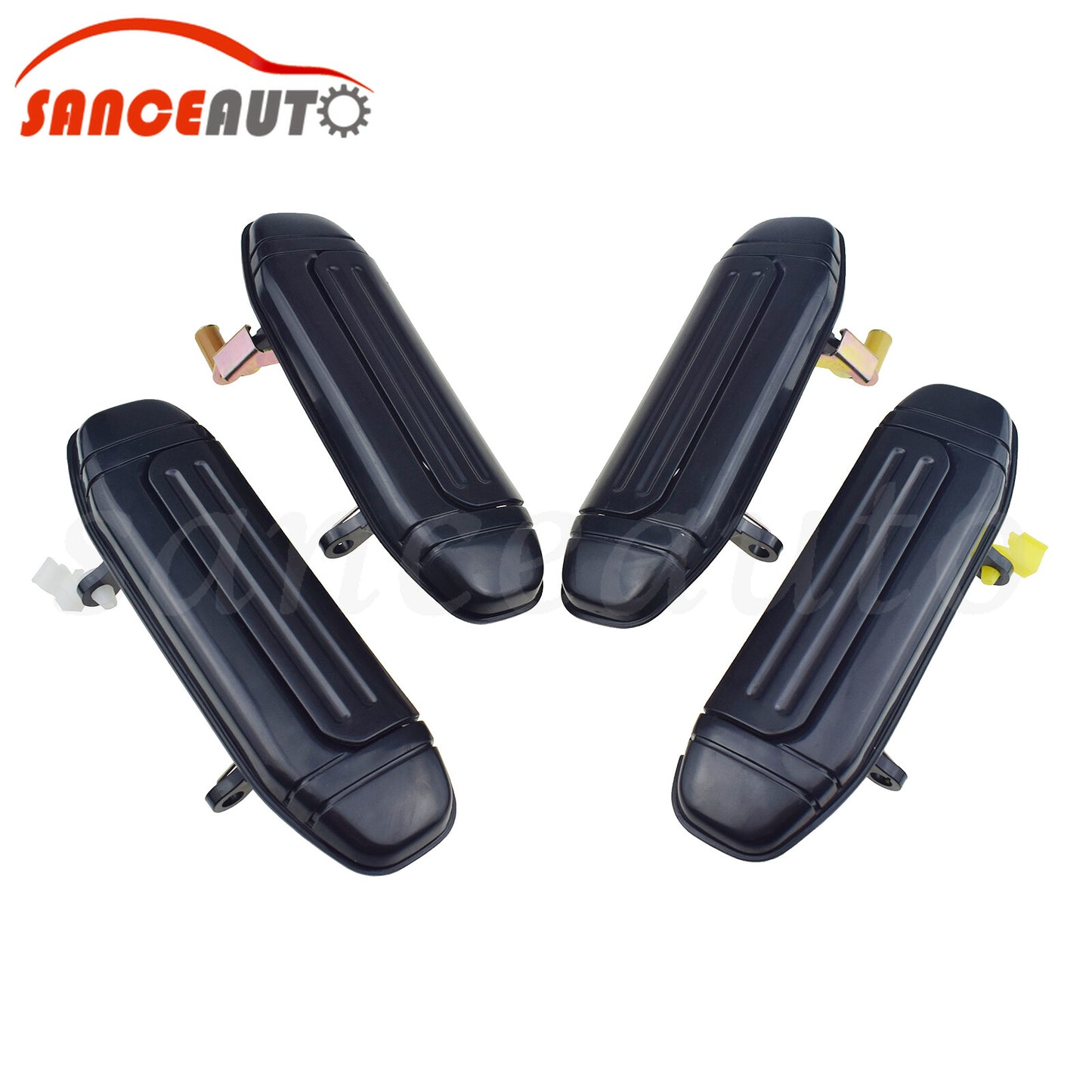 Black front and rear door handles for Montero 92-00 Pajero 92-98- n