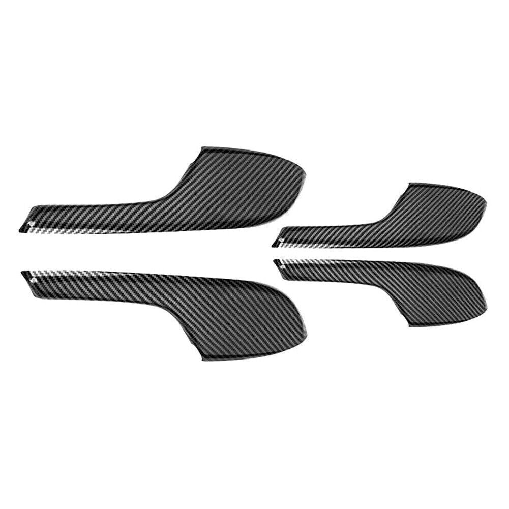 4x Carbon Fiber Interior Door Armrest Panel Trim Cover Fit for Honda for Civic 2016-2020 Q