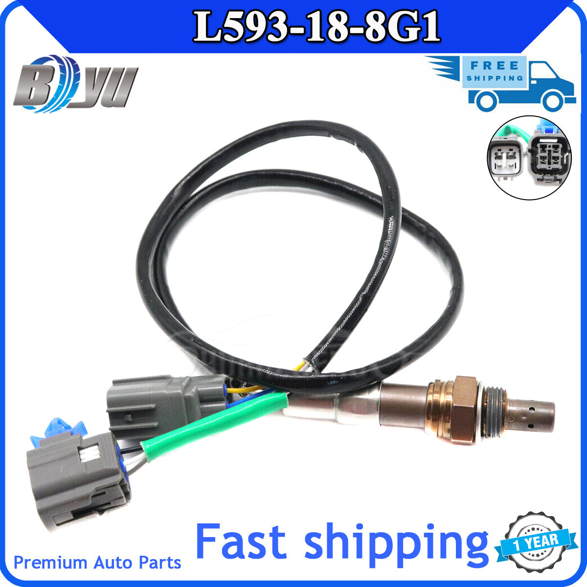 L593-18-8G1 Lambda O2 Oxygen Sensor for Mazda 6 2.5L MZR 2007-2013 L593188G1- v