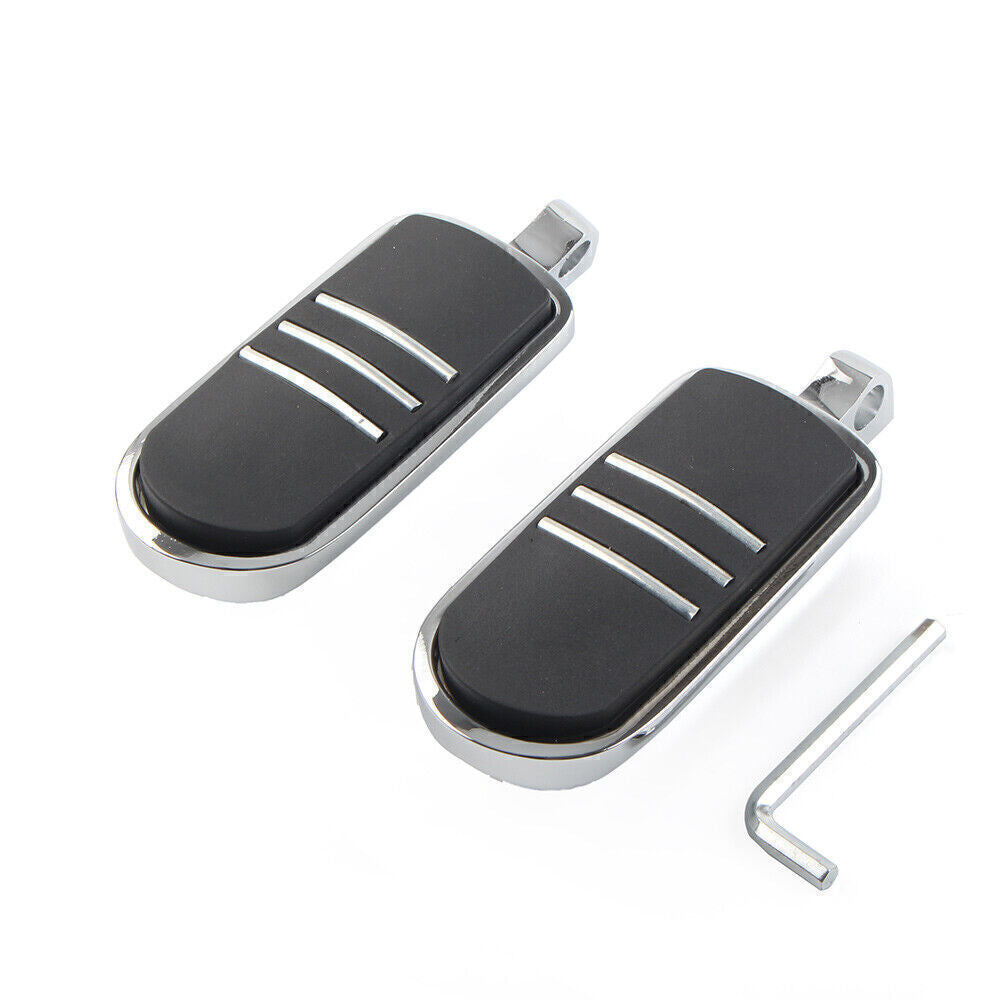 M?nnliche Fu?rasten Pedal 32mm 1.25 Fur for Harley Eisen XL 883 1200 Dyna Chrom