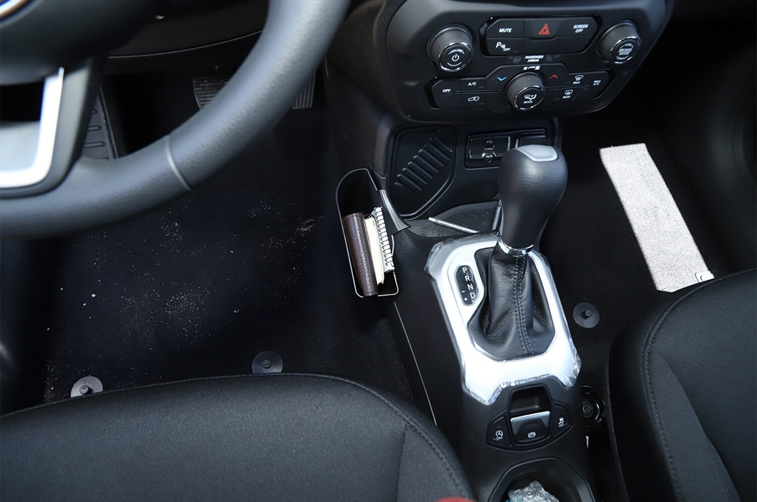 Shifter Storage Box for Jeep Renegade 2015-2018 Interior Parts Accessories Black