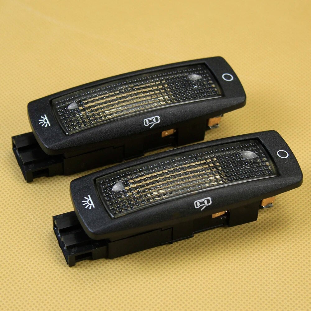 2 pcs Black Rear Reading Map Dome Light for VW for Golf for Passat Beetle 3B0947291BB41 Q