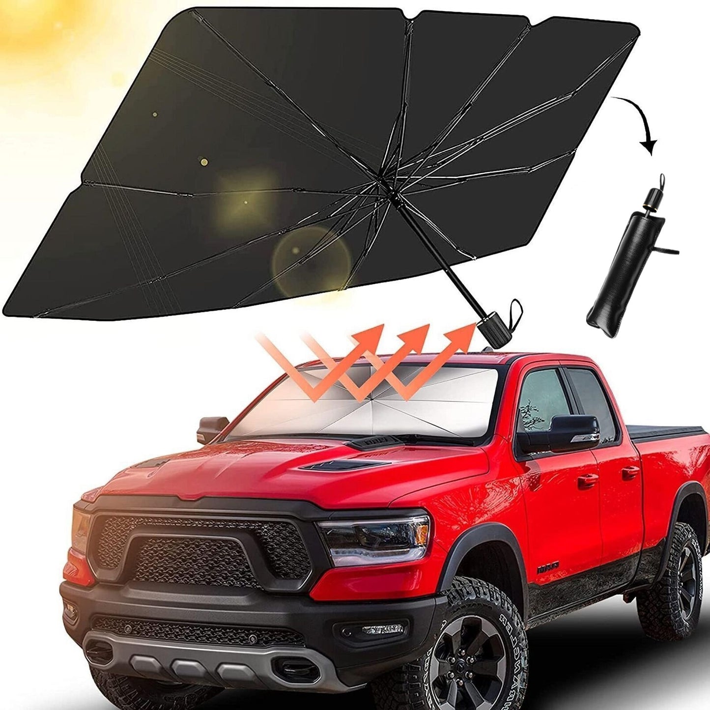 for Chevrolet Accessory Car SUV Windshield Umbrella Sun Shade Heat Block Cover