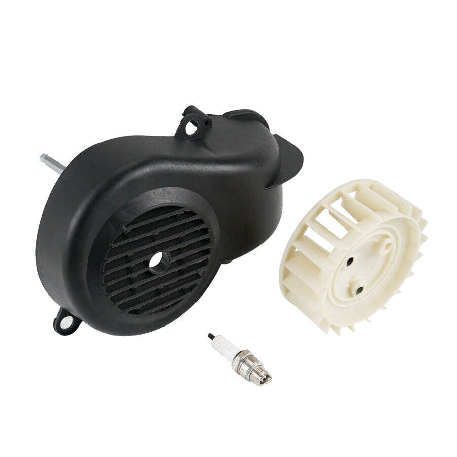 2 Stroke ATV Air Cooling Fan Shroud Assembly US Ship for Polaris E-Ton Dinli 90 Q