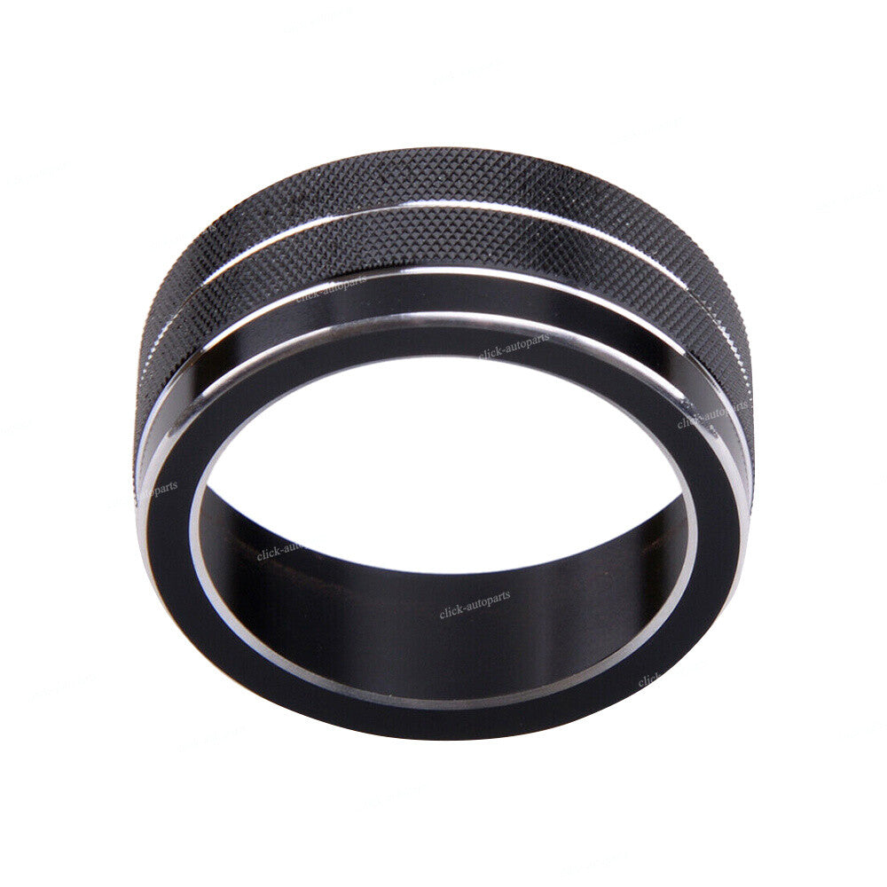 Black Center Console Multimedia Knob Decoration Ring Cover Fit for Infiniti Q50