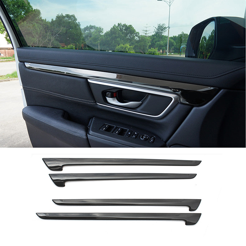 for Honda CR-V 2019-2020 Black steel Interior Door Panel Strap Decor Cover Trim n