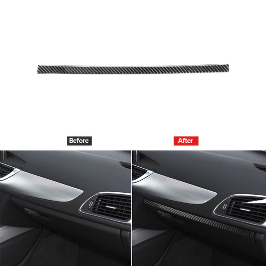 Carbon fiber for co -pilot decorative strips trim for Audi A6 A7 2012-2018