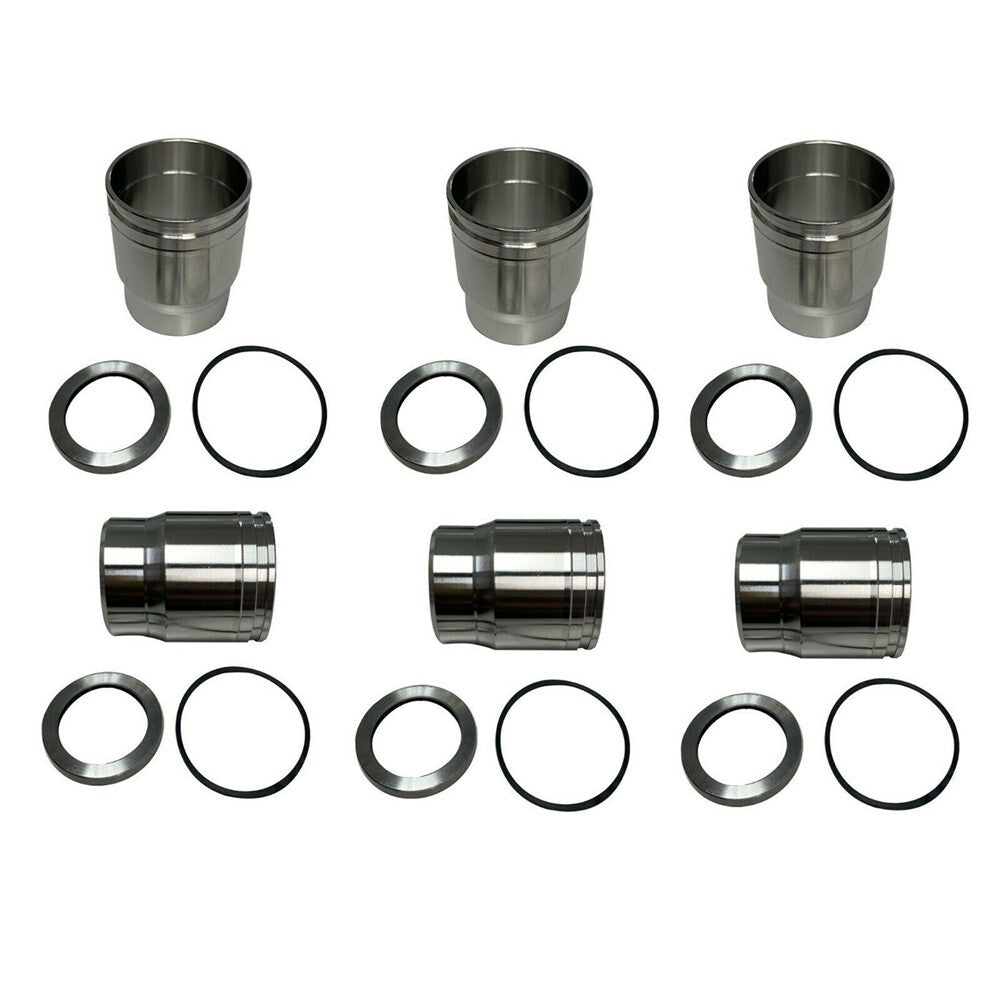 6x Fuel Injector Sleeve Kit Cup Tube with Seal for ISX Single Cam Parts