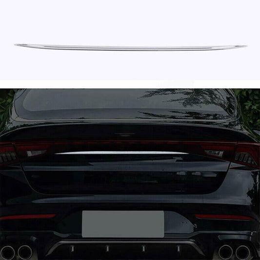 for Kia K5 2021-2023 Chrome Steel Rear Trunk Tailgate Upper Lid Strip Cover Trim